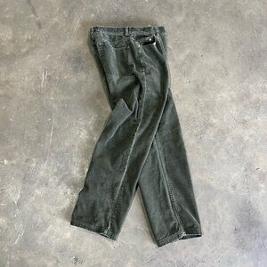 Vintage Sonoma Vintage Khaki Olive Green Corduroy Baggy Straight Leg Pants